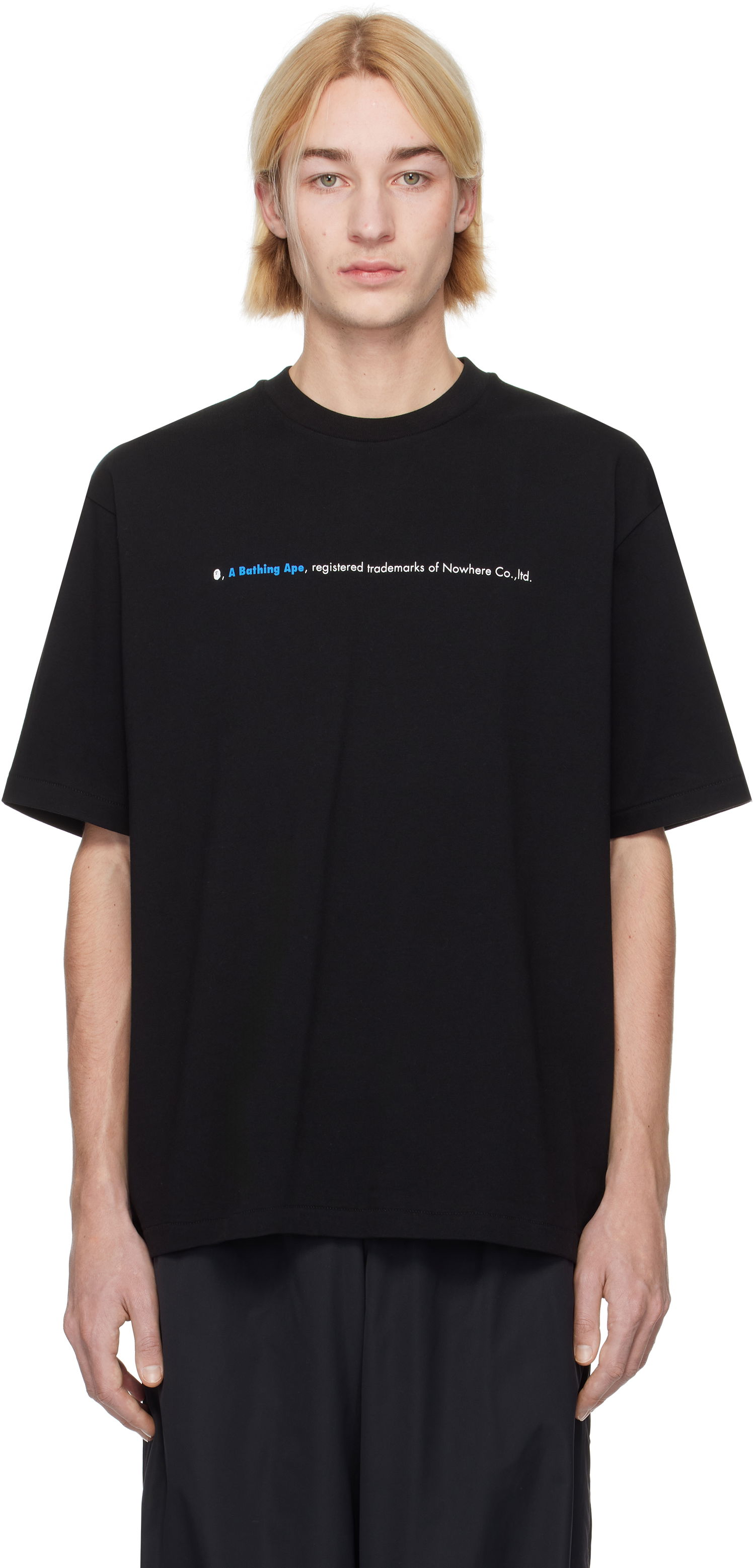 Tričko BAPE Relaxed Fit Logo T-shirt Čierna | 001TEK801319M, 0