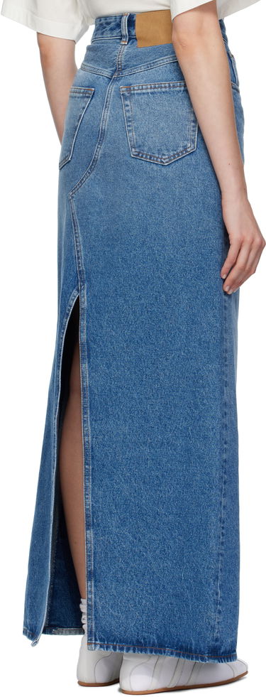 Sukňa Maison Margiela MM6 Maison Margiela Faded Denim Maxi Skirt Modrá | S52MI0025 M30018, 2
