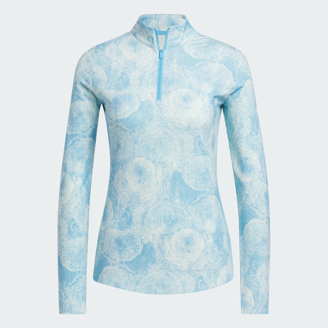 Ultimate365 Printed Quarter-Zip Mock Top