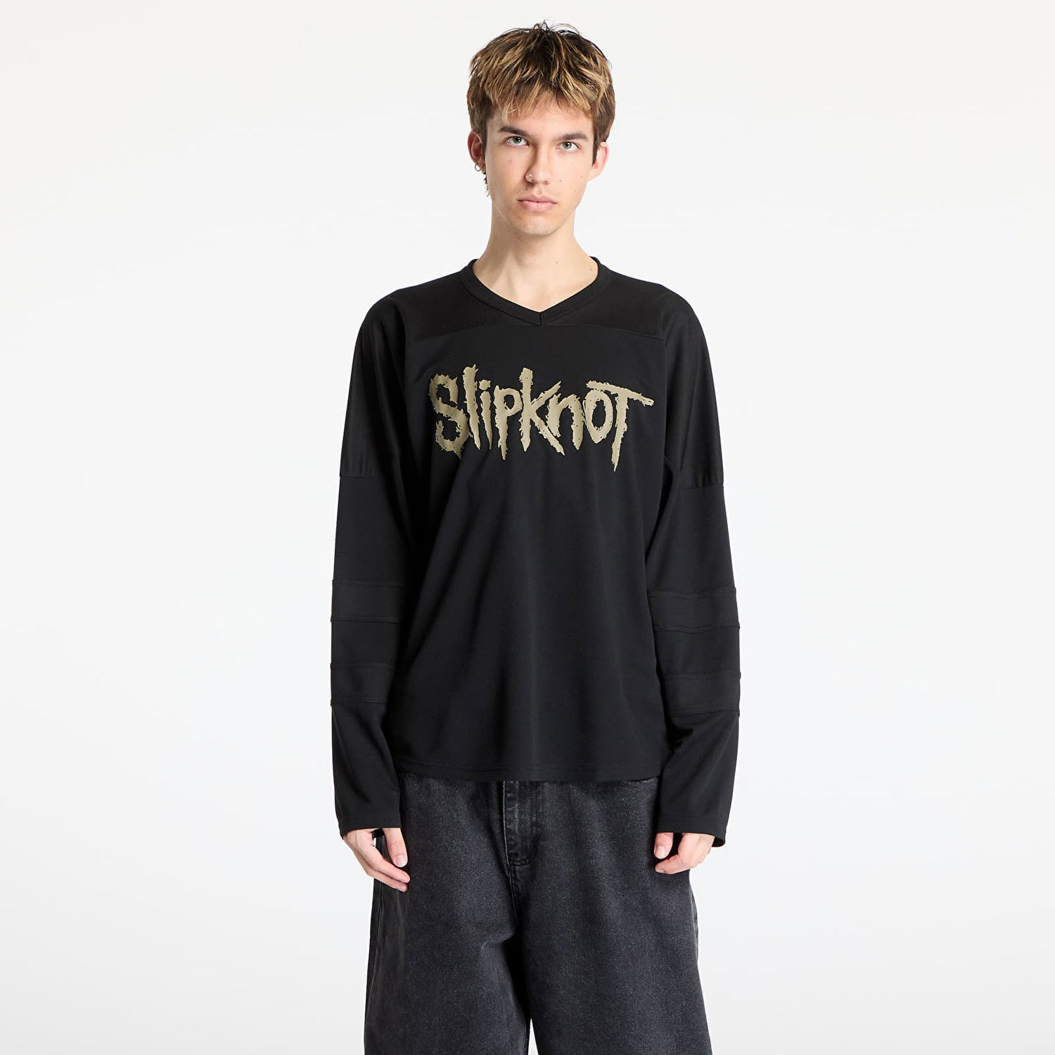 Sveter Pleasures PLEASURES x Slipknot X-Ray Hockey Jersey Čierna | P25SK012 BLACK, 0