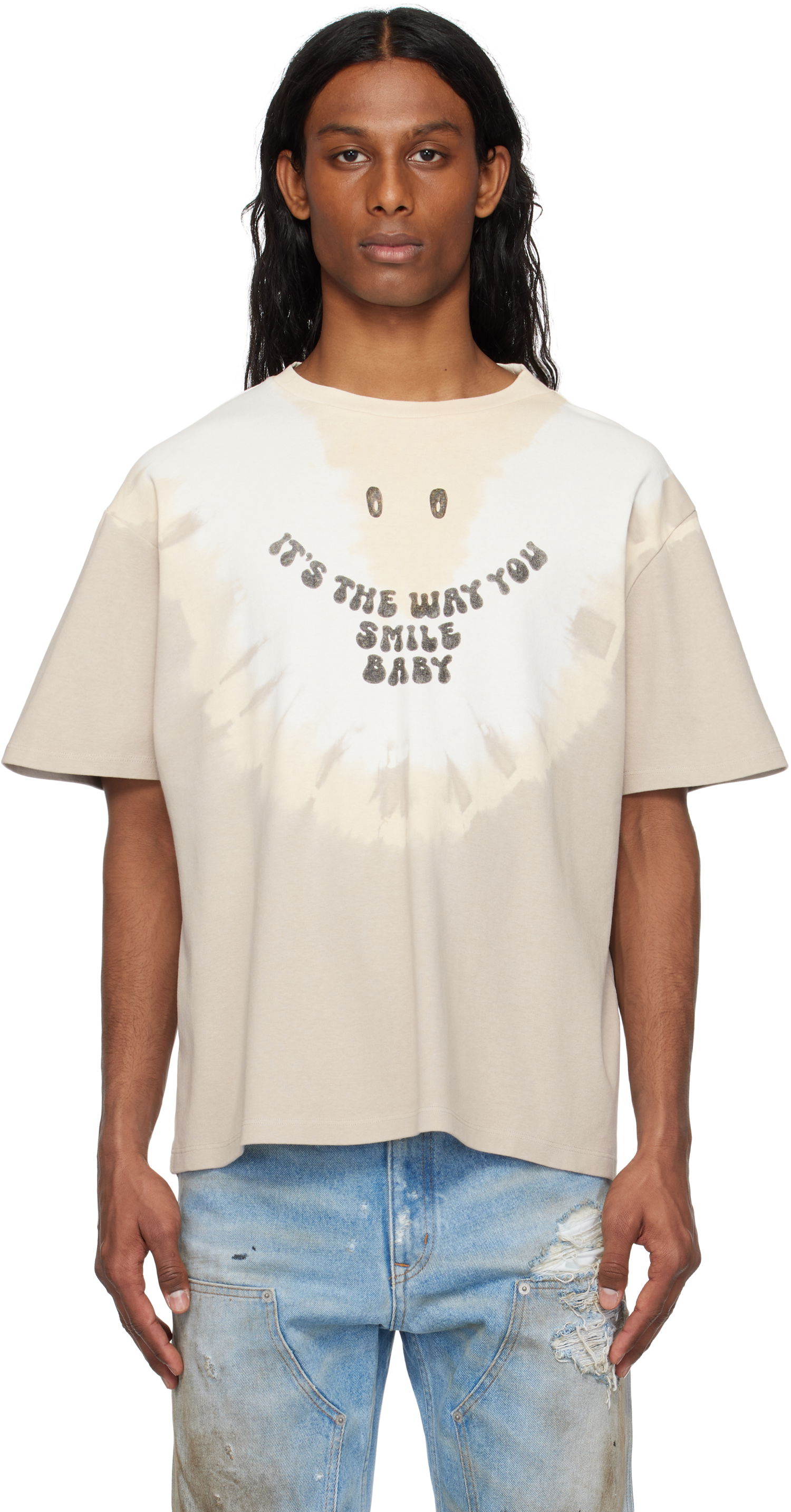 Tričko Maison Margiela MM6 Maison Margiela Tie-Dyed T-Shirt Béžová | SH2GC0025 M20110, 0