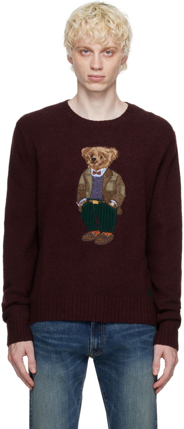 Sveter Polo by Ralph Lauren Polo Bear Sweater Vínová | 710918804001, 0