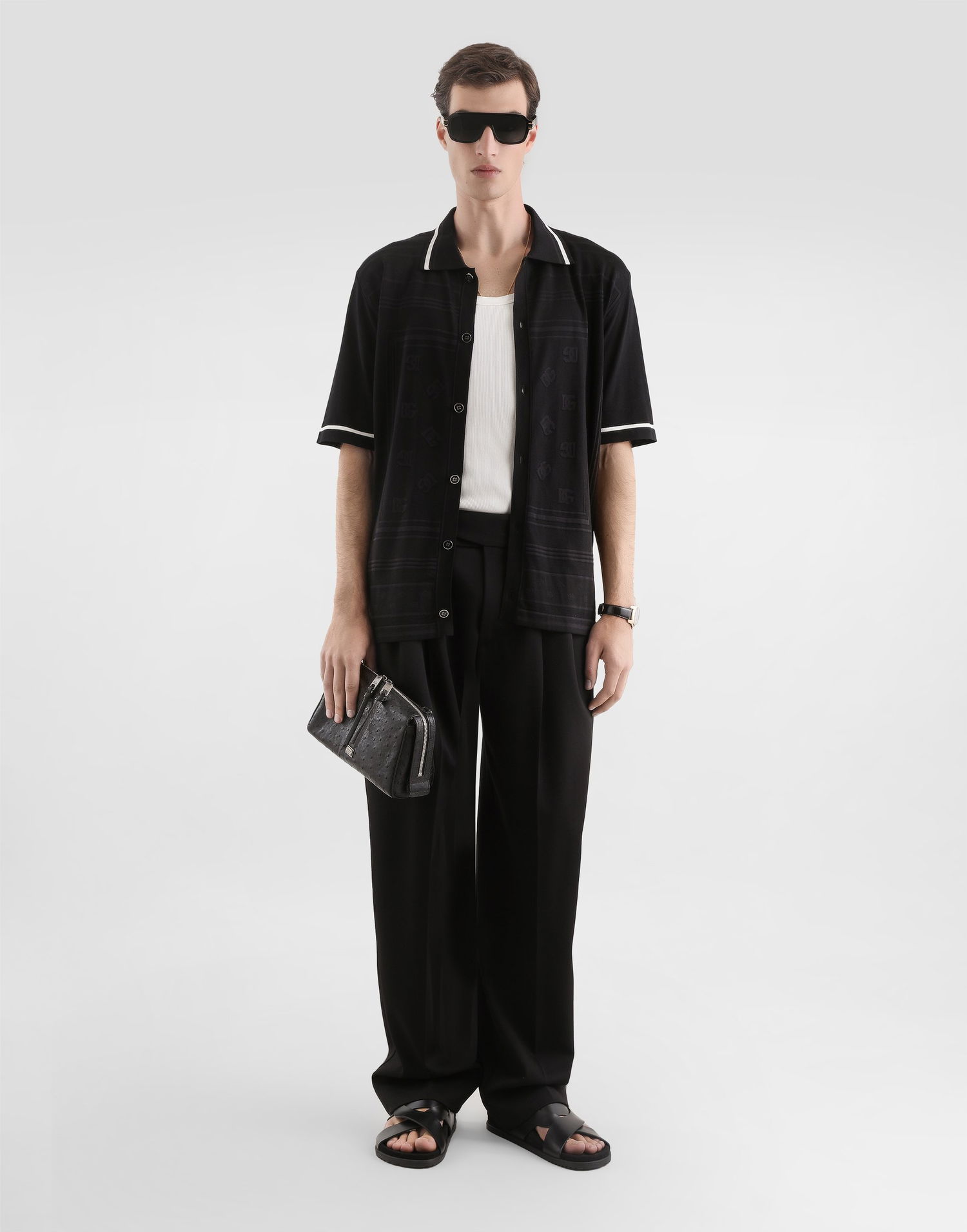 Nohavice Dolce & Gabbana Wool Gabardine Trousers Collection Čierna | GP185THU2ARN0000, 1