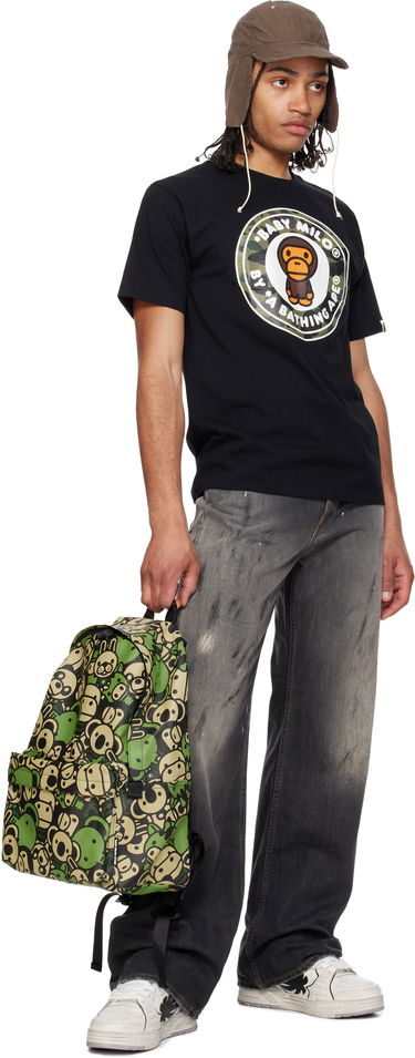 Batoh BAPE A Bathing Ape Faux Leather Large Backpack Zelené | 0MXBGW4272XXO, 3