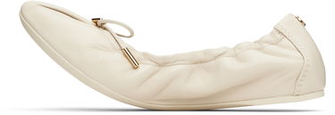 Starostlivosť o obuv FERRAGAMO Salvatore Ferragamo Elasticated Ballerina Flats Béžová | 779657, 2
