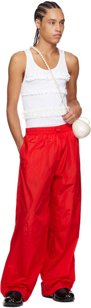 Tepláky Simone Rocha Simone Rocha Wide Leg Track Pants Červená | 4146D 1067, 3
