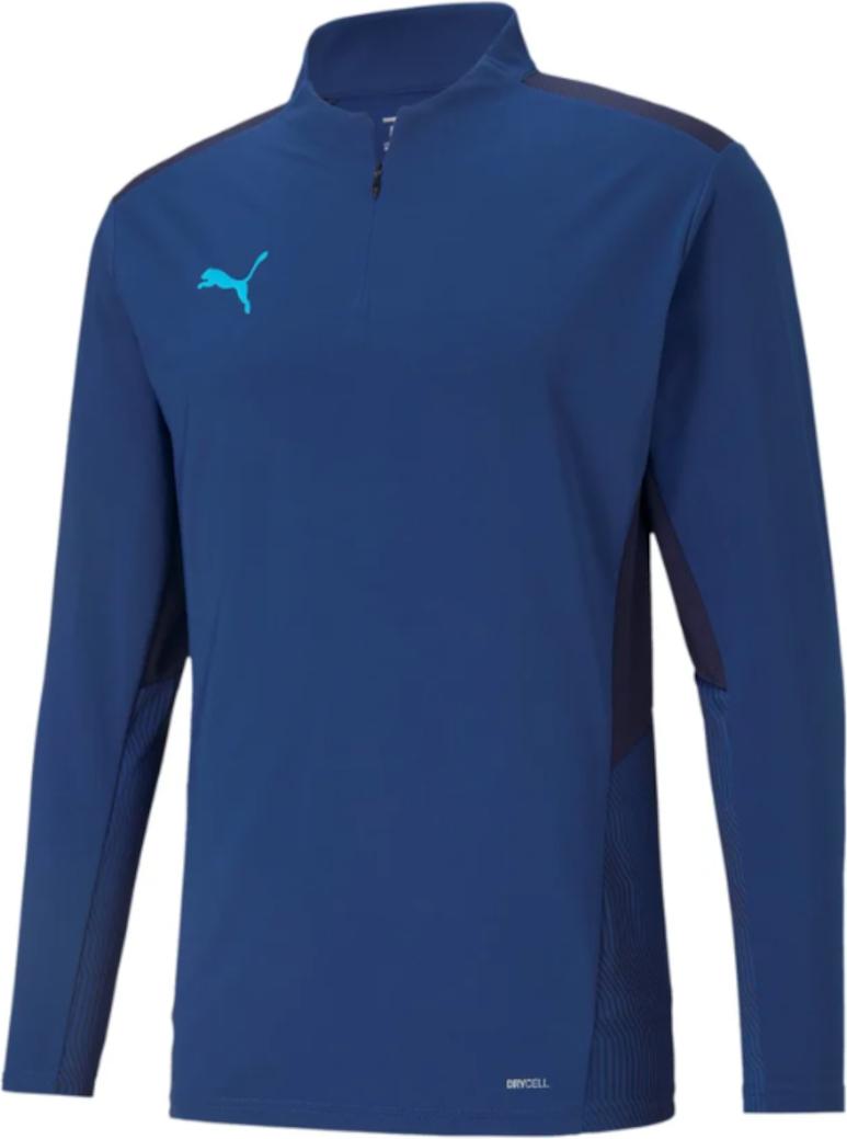 Mikina Puma teamCUP 1/4 Zip Sweatshirt Navy | 65672802, 0