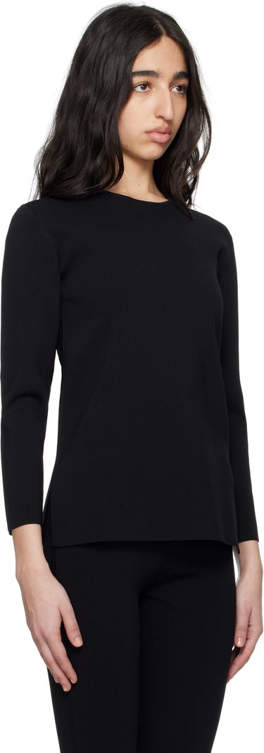 Sveter TOTEME TOTEME Compact Knit Top Čierna | 252-WRT0501-YA0187, 1