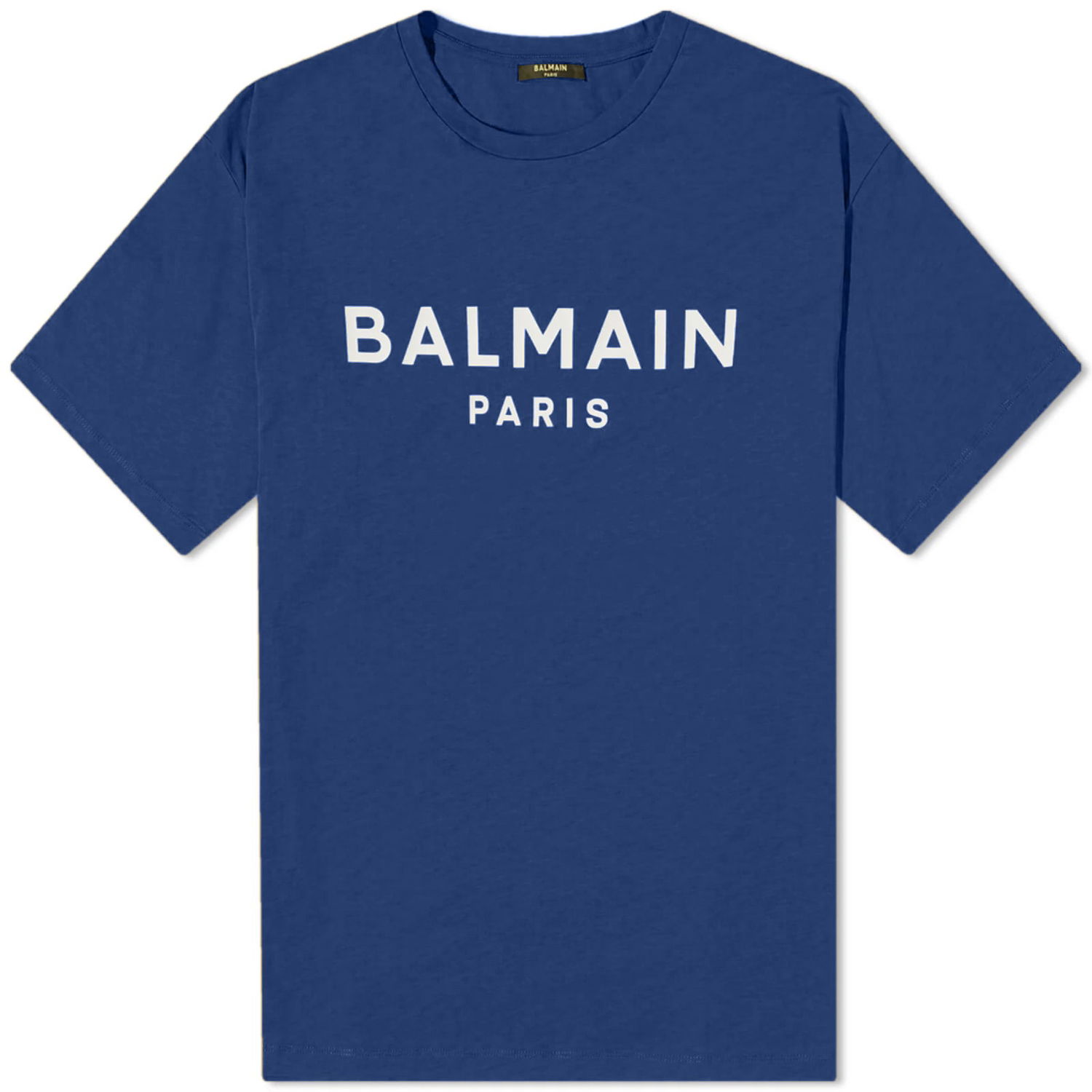 Tričko Balmain Paris Logo T-Shirt Navy | BH1EG000BB73-SJW, 0