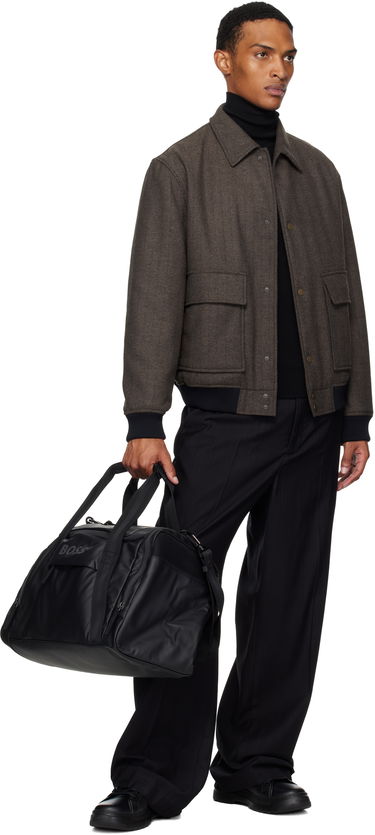 Cestovná taška BOSS Logo Canvas Duffle Bag Čierna | 50548088, 3