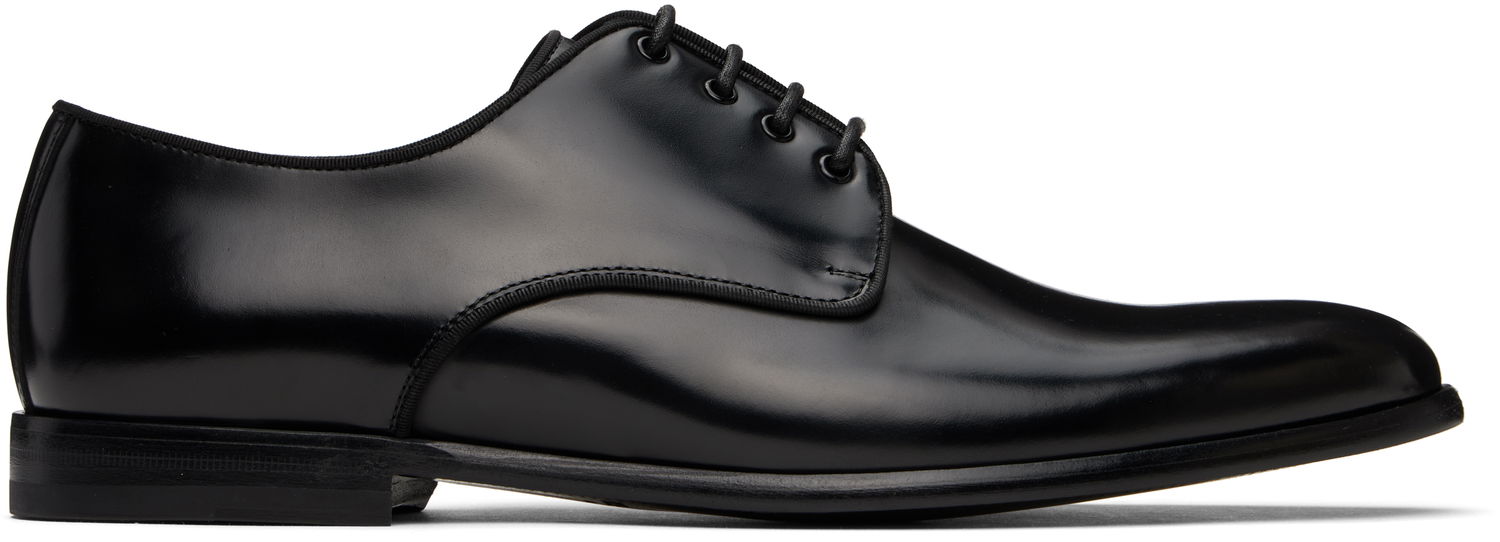 Oblečenie Dolce & Gabbana Dolce&Gabbana Brushed Calfskin Derbys Čierna | A10703A1203, 0