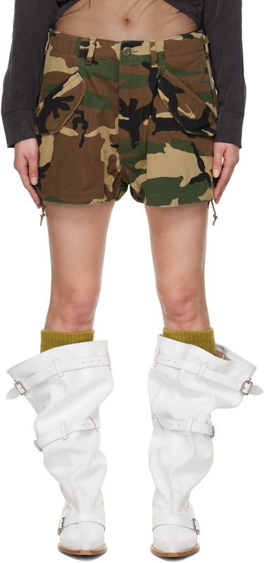 Šortky R13 R13 Loose Marianne Cargo Shorts Zelené | R13WD175-D317A, 0