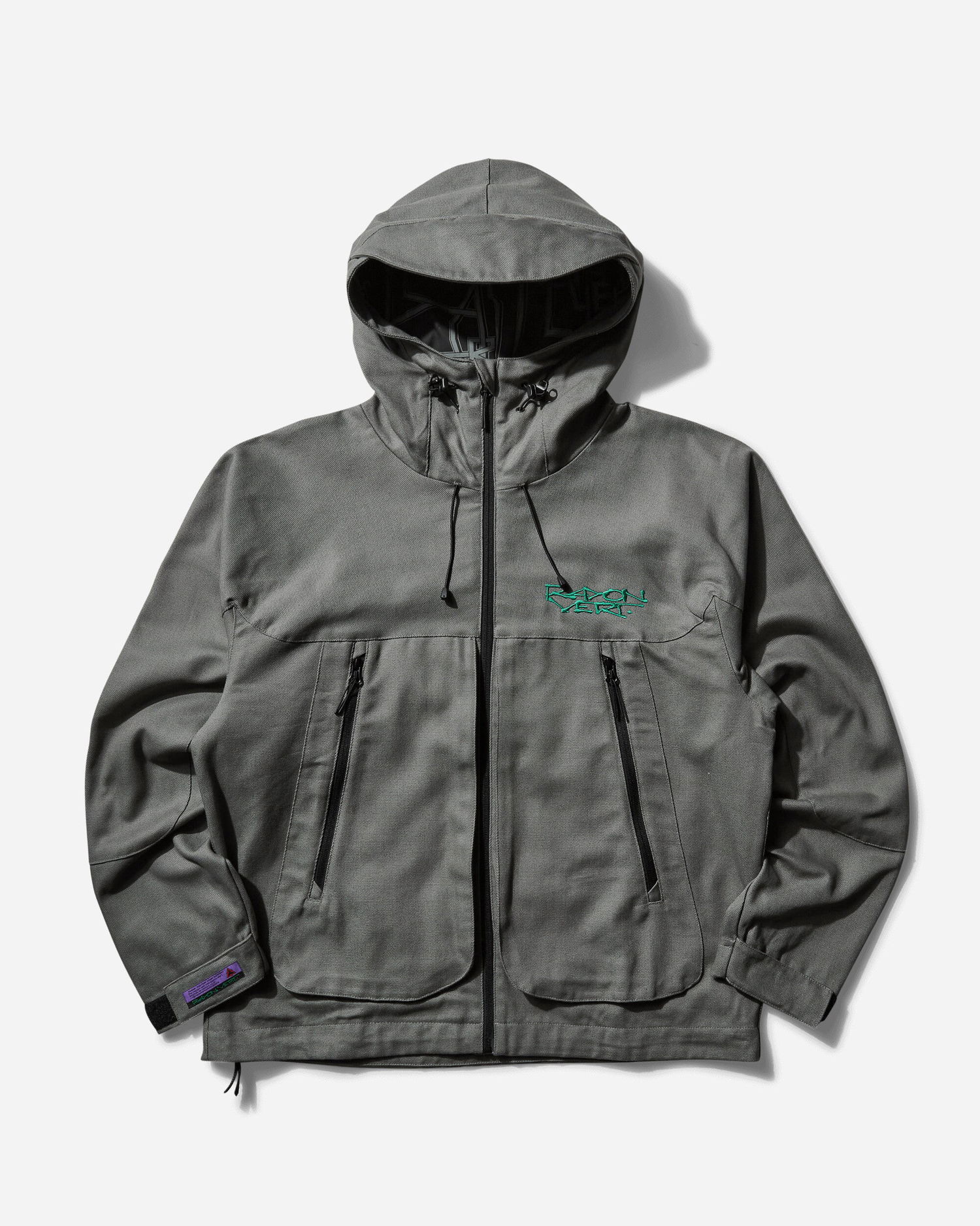 Vetrovka Rayon Vert Heavy Cotton Zip Jacket Šedá | NAUTJCKT 001, 0
