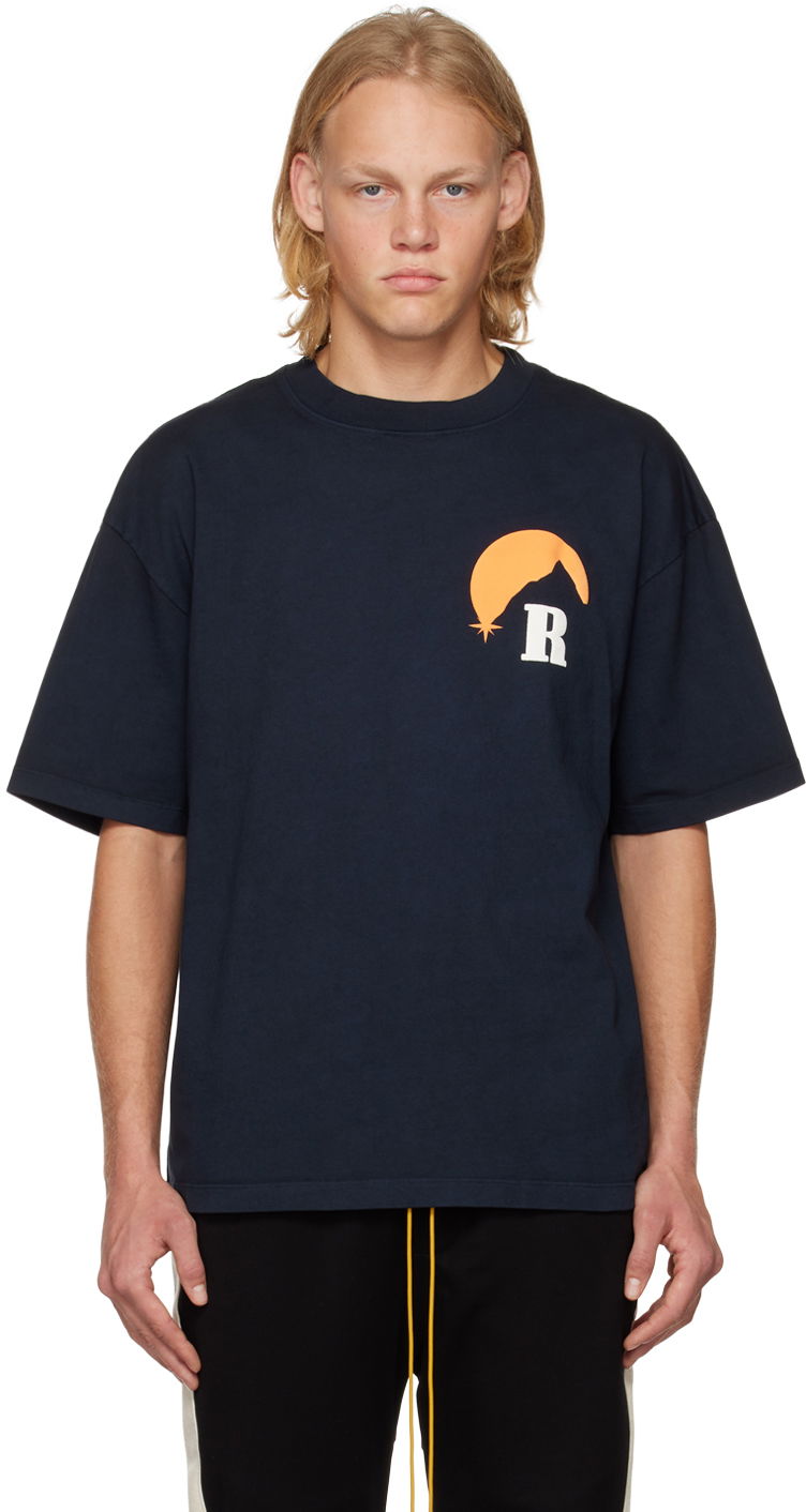 Tričko Rhude Rhude Exclusive T-Shirt Navy | RHPS23TT32012610
