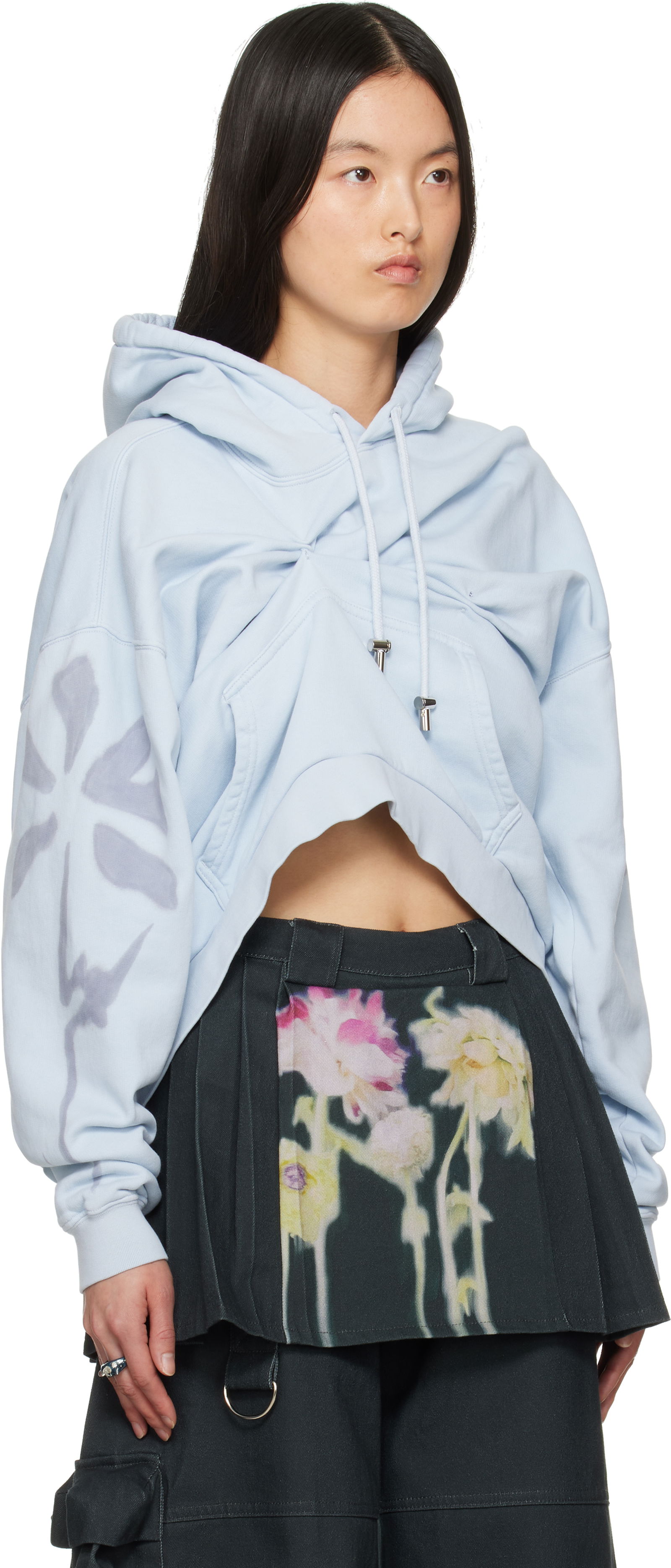Collina Strada Draped Hoodie