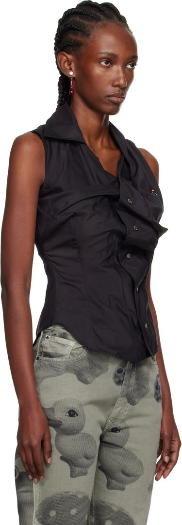 Košeľa Vivienne Westwood Vivienne Westwood Drunken Sleeveless Shirt Biela | 15010067-W012U-, 4