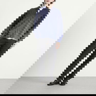 Sveter Dime Ombre Mohair Collared Double Zip Knit Modrá | DIMEHO258BLU, 4