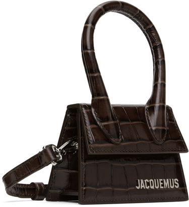 Kabelka Jacquemus Jacquemus 'The Chiquito' Crocodile-Effect Leather Mini Tote Bag Hnedá | 25E213BA001-4301, 1