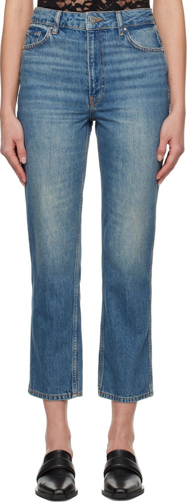 Džínsy Anine Bing Anine Bing Vin Straight Leg Jeans Modrá | A-06-10394-WHD26, 0