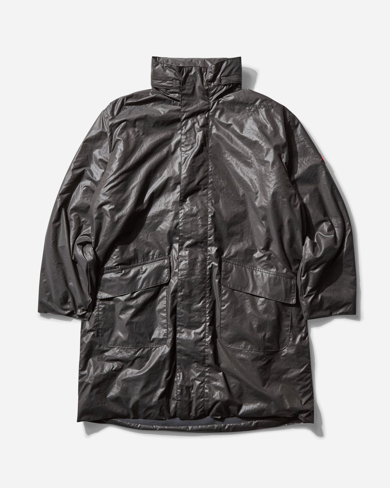 Pláštenka Cav Empt Fleece Lined Zip Coat Čierna | CES27JK04 CHARCOAL, 1
