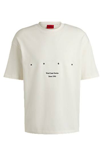 Tričko BOSS HUGO T-Shirt with West Coast Stories Print Biela | 50538958, 0
