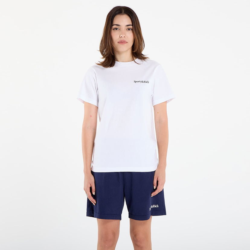 Tričko Sporty & Rich Health Is Wealth T-Shirt UNISEX White Biela | TO043602006WH01