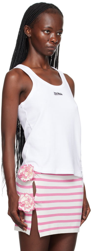 Tielko Jean Paul Gaultier Jean Paul Gaultier Lace-Up Tank Top Biela | 23/12-U-DB005B-J036-01, 1