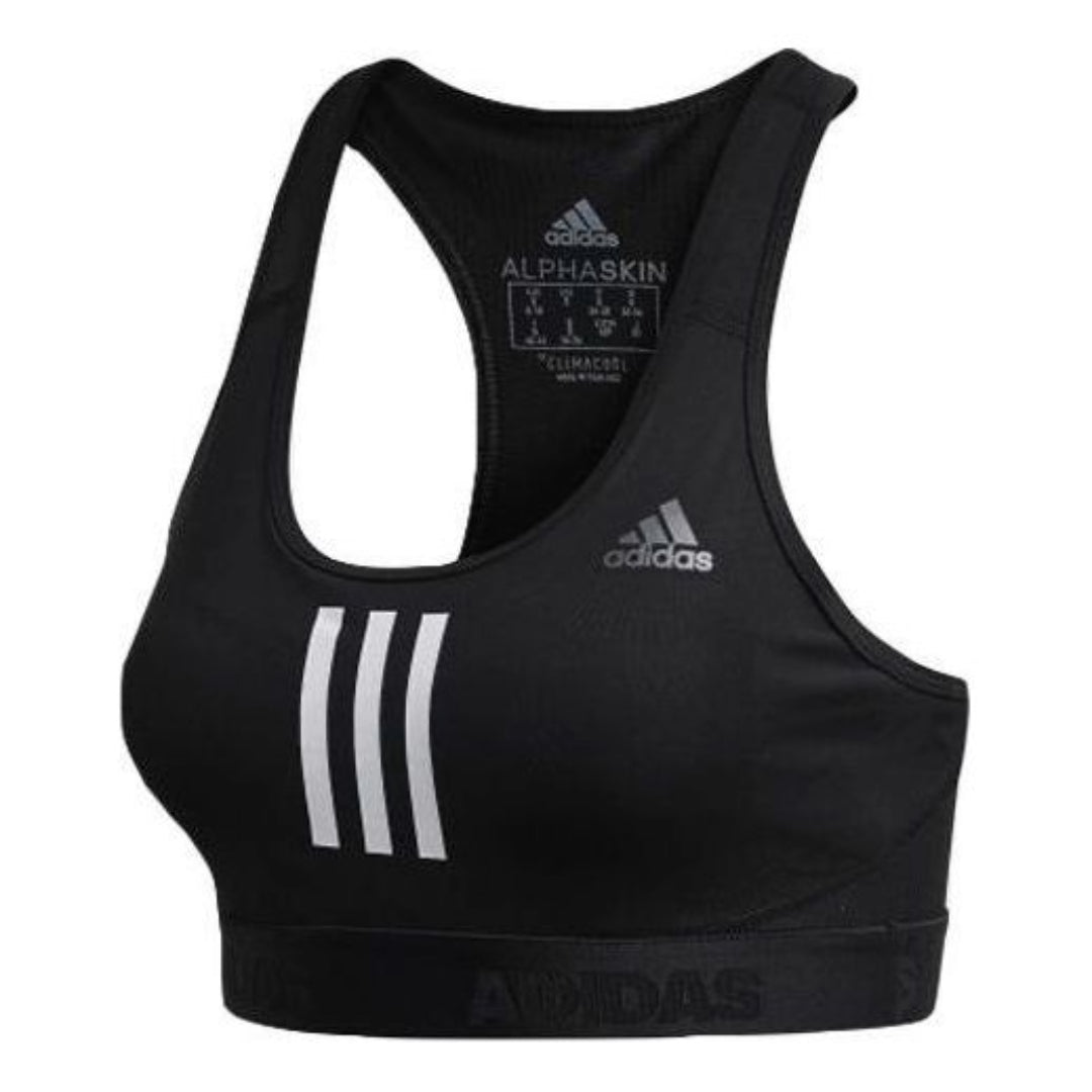 Podprsenka adidas Originals Don't Rest Alphaskin Sport+ Padded 3-Stripes Bra Čierna | DT4026, 0