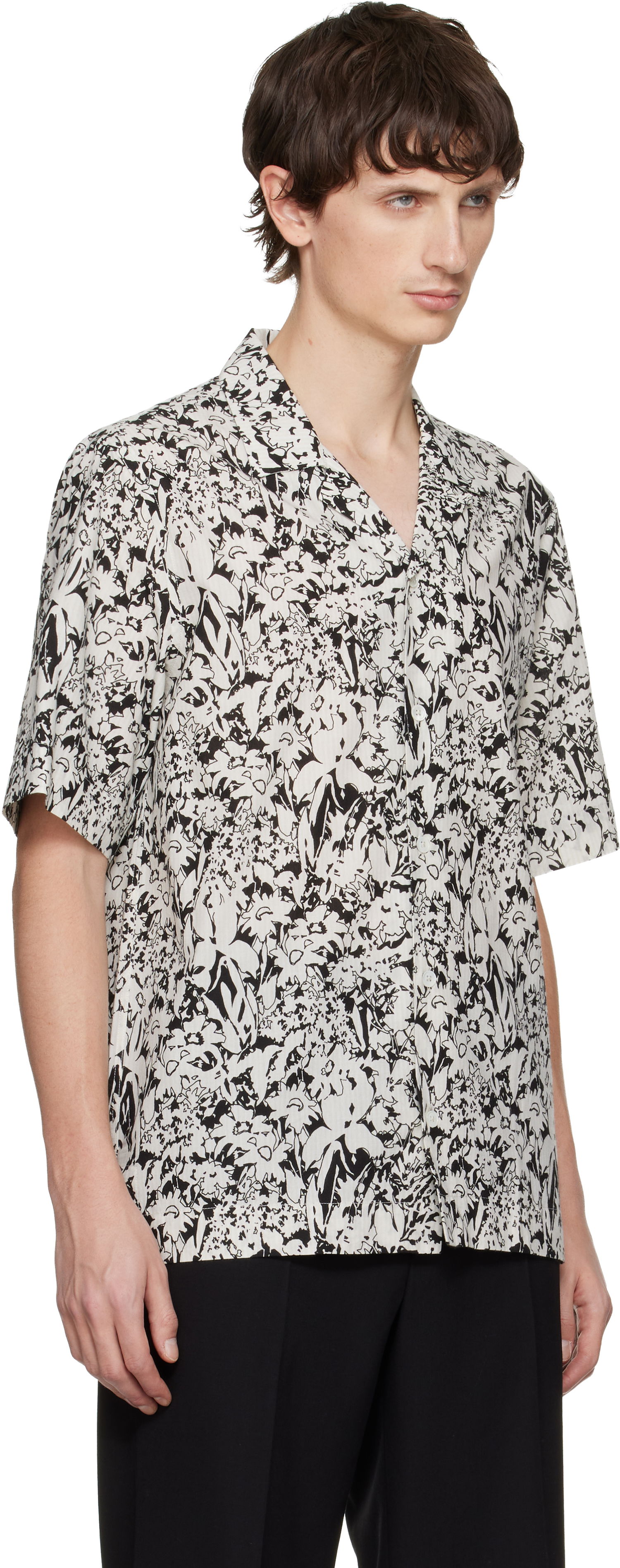 Košeľa Paul Smith 'Avant Garden' Print Short-Sleeve Shirt Biela | M1R-905U-T02721-02, 1