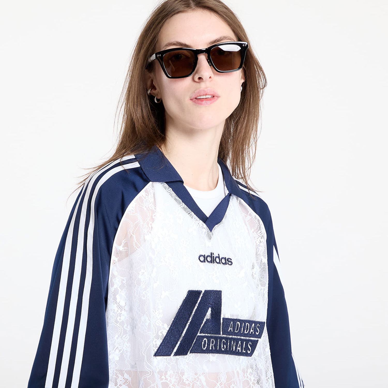 Šaty adidas Originals adidas Originals Lace Dress Navy | KD2275, 1