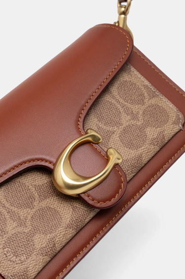 Kabelka Coach Brown Leather Shoulder Bag with Removable Strap Hnedá | CY200, 3