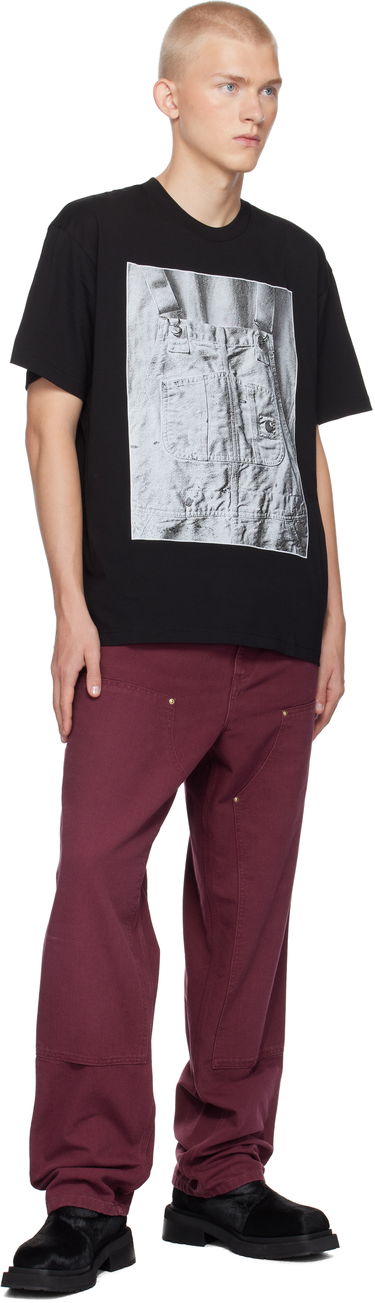 Tričko Carhartt WIP Black BIB Graphic Print T-Shirt Čierna | I033962, 3