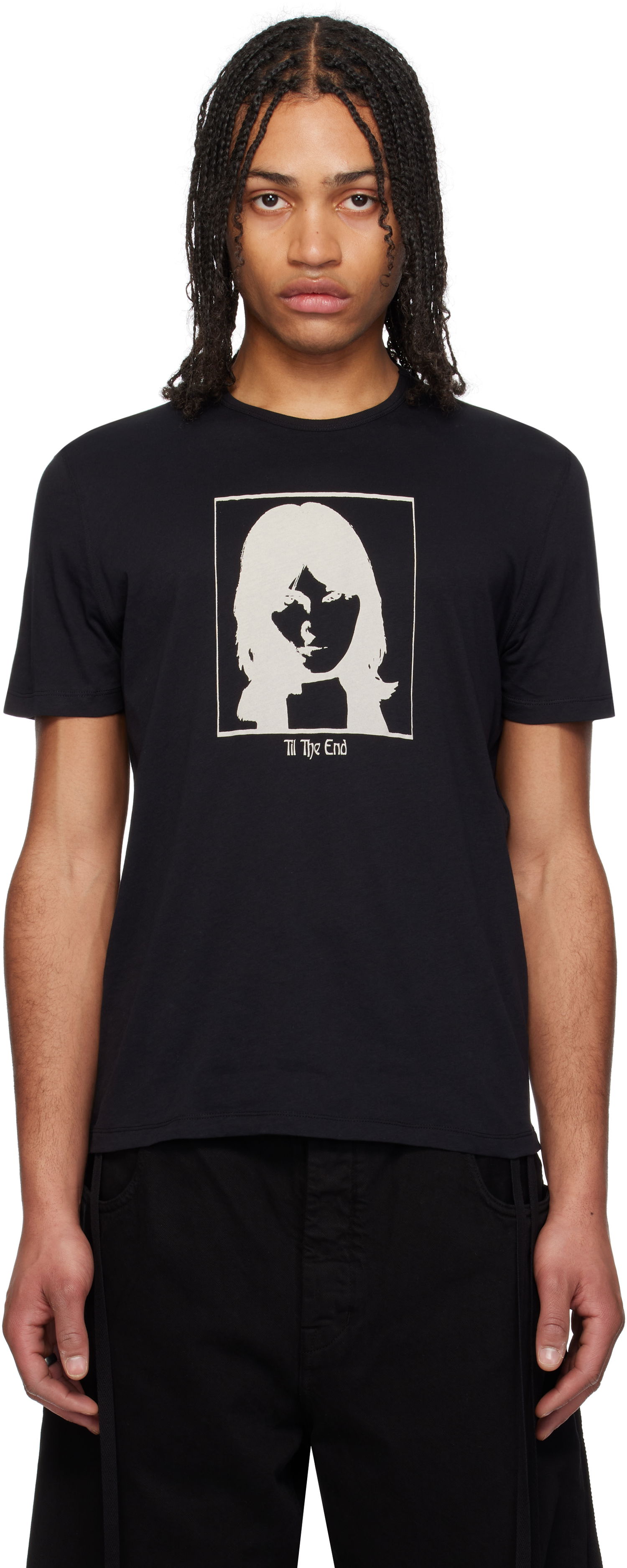 Tričko Ann Demeulemeester Ann Demeulemeester Baptist 'Till The End' T-Shirt Čierna | 2510-M-JTS02-38-FA206-099, 0
