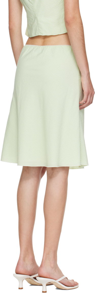 Sukňa GUIZIO Guizio Gingham Paloma Midi Skirt Zelené | P25338W152, 2