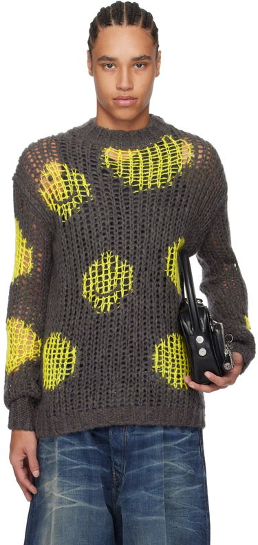 Sveter Acne Studios Acne Studios Embroidered Mohair Sweater Šedá | A60576-, 0