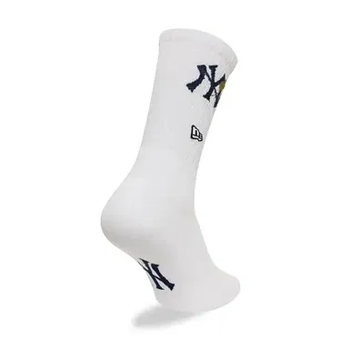 Ponožky New Era New Era MLB Icon Crew NY Yankees Socks Biela | 60595123, 2