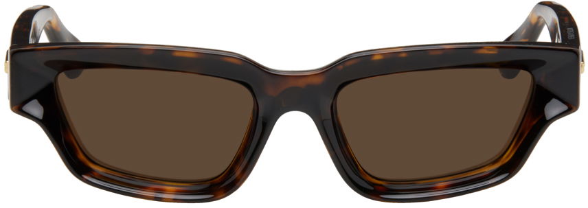 Slnečné okuliare Bottega Veneta Tortoiseshell Rectangular Sunglasses Hnedá | BV1250S, 0