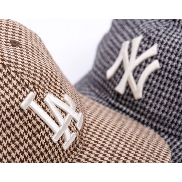 Šiltovka New Era LA Dodgers Houndstooth 9TWENTY Baseball Cap Hnedá | 60691223, 6