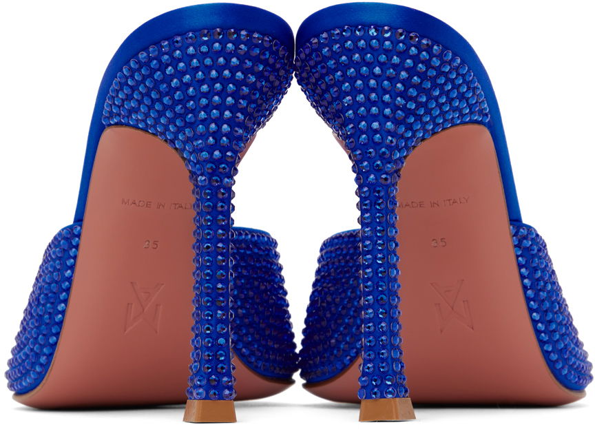 Amina Muaddi Alexa Crystal Slipper 105 Heeled Sandals