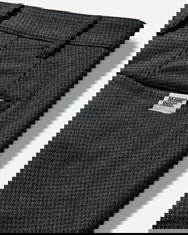 Nohavice Neighborhood Check Baker Pants Šedá | 252TGNH-PTM01 BLACK×BLACK, 3