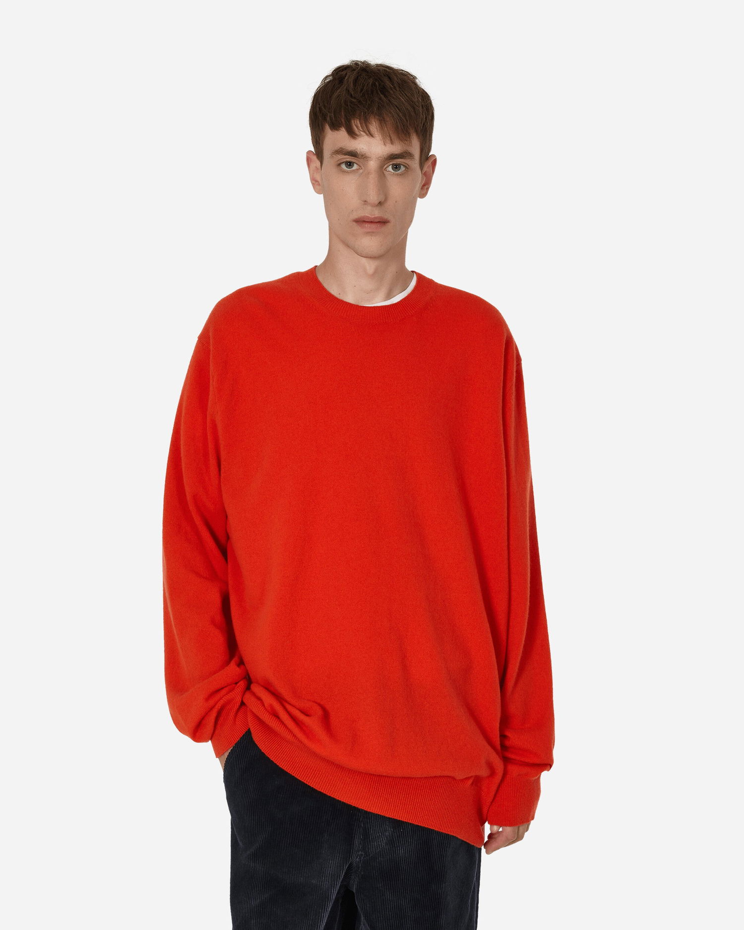 Sveter Comme des Garçons Oversized Knit Sweater Oranžová | FL-N008-W23  3, 1