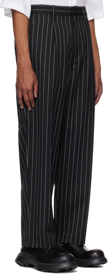 Nohavice Carhartt WIP Striped Relaxed Fit Workwear Pants Čierna | I034438_9, 3