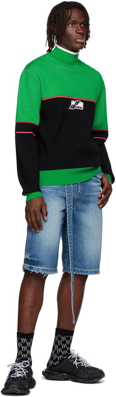 Sveter We11done We11done Knit Turtleneck Sweater Zelené | WD-KT1-22-617-U-GR, 3