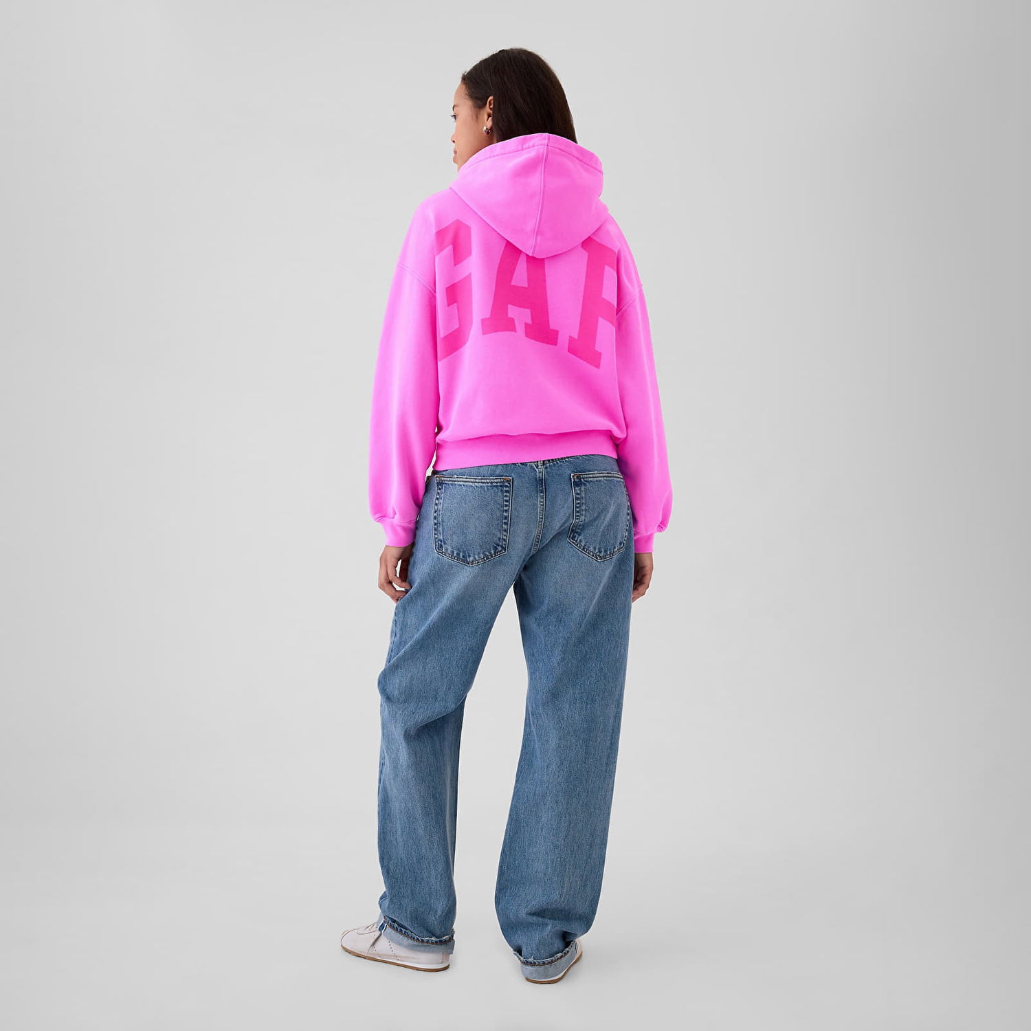 Mikina GAP Logo Pullover Hoodie Ružová | 841725-01, 1