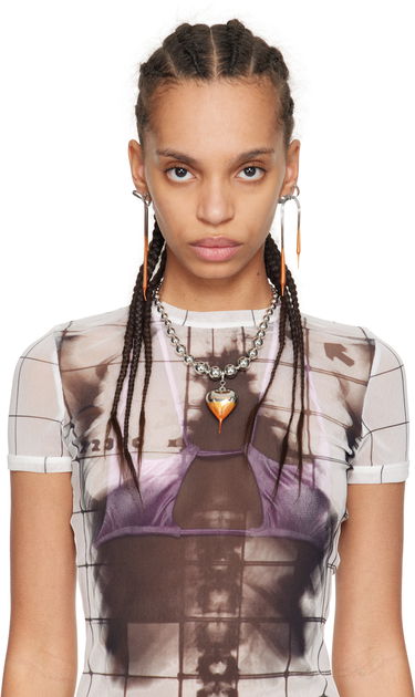 Náhrdelník Ottolinger Ottolinger Otto Heart Beaded Necklace Metalická | 12590012501, 1