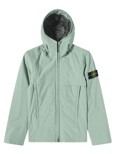 Bunda Stone Island Soft-Shell Primaloft Hooded Jacket Zelené | 771540527-V0055