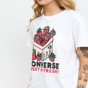 Tričko Converse Sweet And Fresh Graphic T-Shirt Biela | 10023029-A01, 1