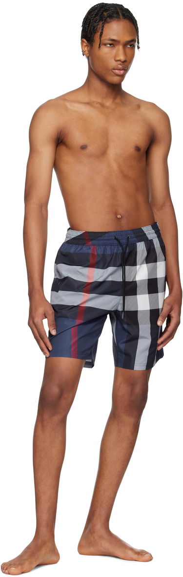 Plavky Burberry Burberry Check Swim Shorts Modrá | 8107273, 3