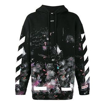 Mikina Off-White Off-White Galaxy Print Loose Hoodie Čierna | OMBB009F176190309901, 0