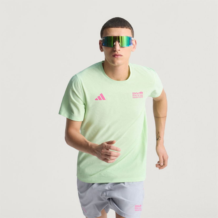 Tričko adidas Performance BMW Berlin-Marathon 2025 Running T-Shirt Zelené | JZ2341